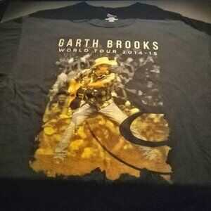 Garth Brooks Shirt Adult Medium Black 2014 2015 XL